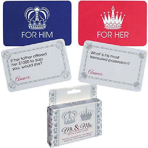 Mr and Mrs Trivia Card Game by Kheper Games