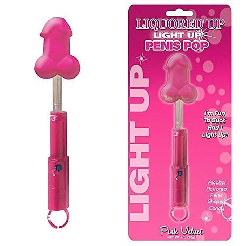 Light Up Cock Pops Strawberry by Hott Products
