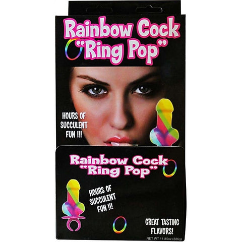 Rainbow Cock Ring Pop by Hott Products