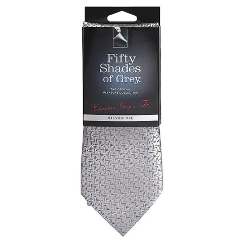 Christian Grey's Silver Tie by Love Honey