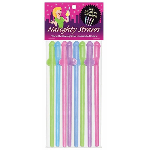 Naughty Penis Straws Glow in The Dark by Kheper Games