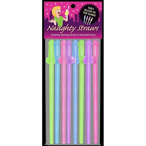 Naughty Penis Straws Glow in The Dark by Kheper Games