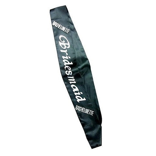 Black Bridesmaid Sash by Pipedream Products