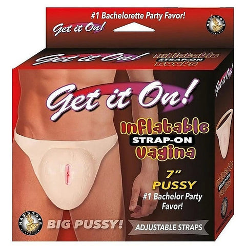 Get It On! Inflatable Vagina Strap-On by Nasstoys