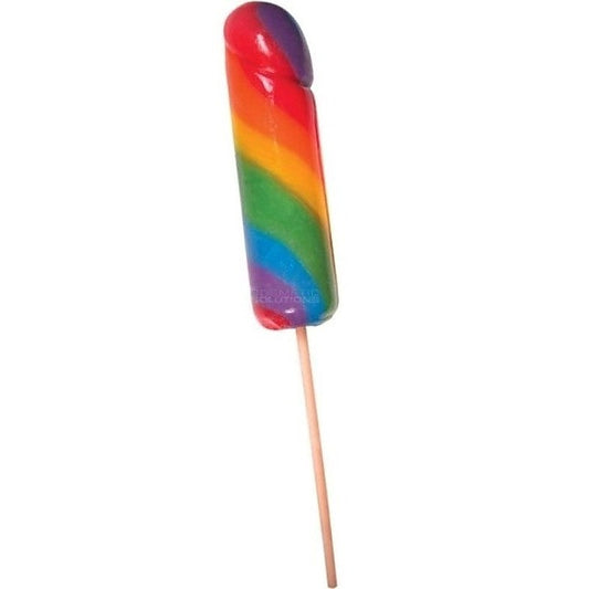 Rainbow Jumbo Candy Cock Pop by Hott Products