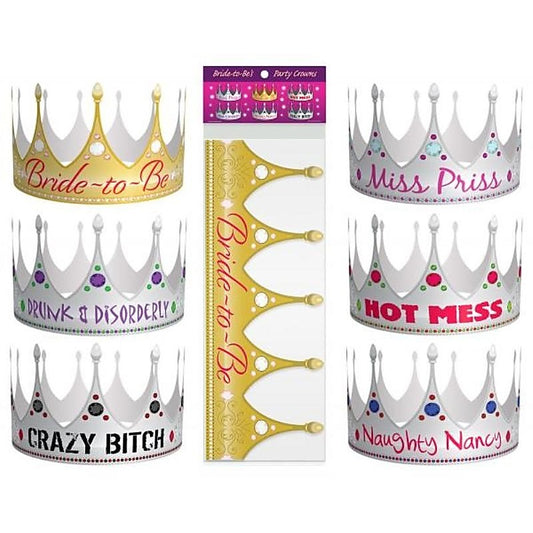 Bride-To-Be Party Crowns by Kheper Games