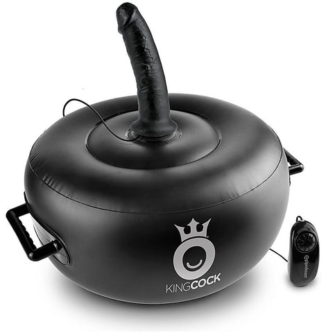 King Cock Deluxe Vibrating Inflatable Dildo Seat
