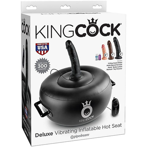 King Cock Deluxe Vibrating Inflatable Dildo Seat