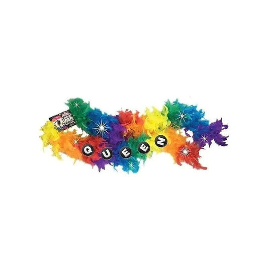 Queen Flashing Feather Boa by Little Genie