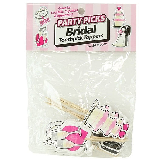 Party Picks Bridal Toothpick Toppers by Little Genie
