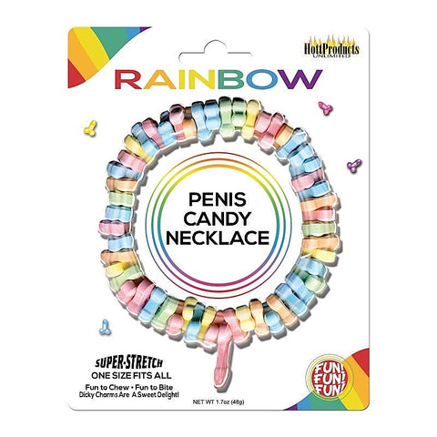 Rainbow Penis Candy Necklace by Hott Products