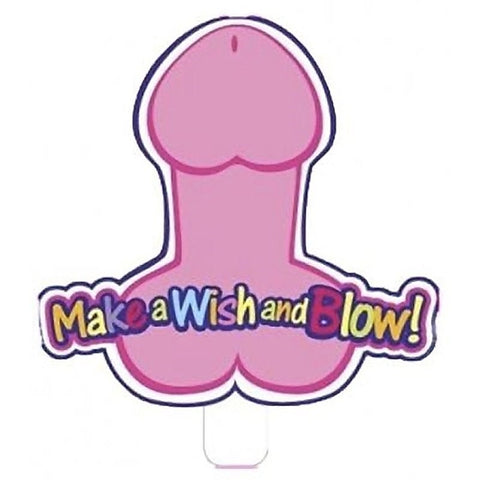Party Candle Make a Wish and Blow Penis by Little Genie