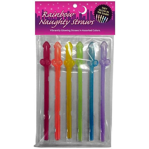 Glow in the Dark Rainbow Naughty Straws by Kheper Games