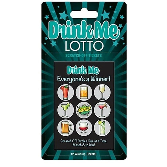 Drink Me Lotto Scratch-Off Tickets by Little Genie