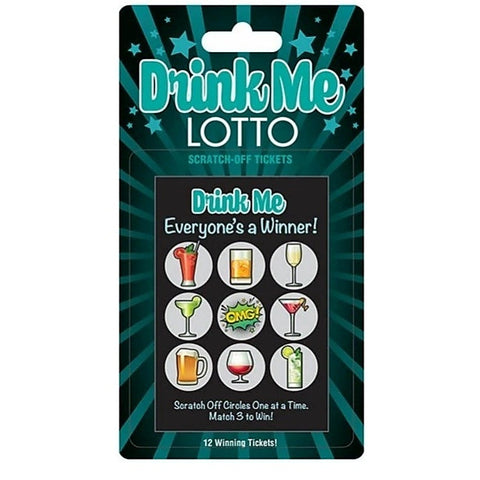 Drink Me Lotto Scratch-Off Tickets by Little Genie