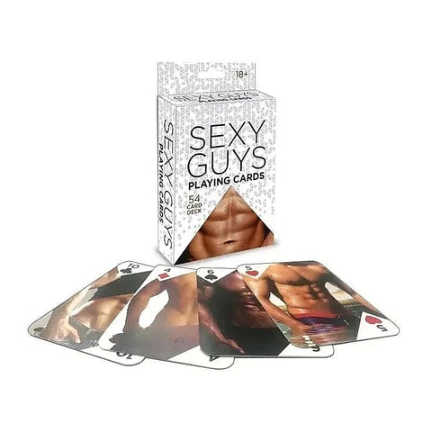 Sexy Guys Playing Cards by Little Genie