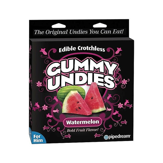 Edible Male Gummy Undies Watermelon by Pipedream