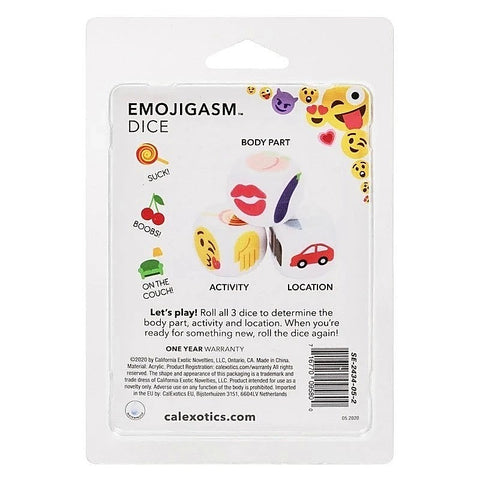 Emojigasm Dice by California Exotics