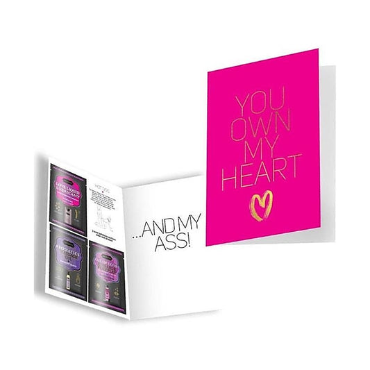 Naughty Notes Greeting Card You Own My Heart by Kama Sutra