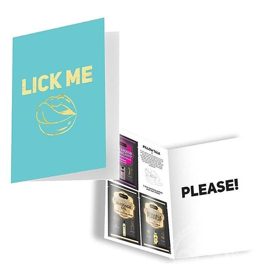 Naughty Notes Greeting Card Lick Me by Kama Sutra Products
