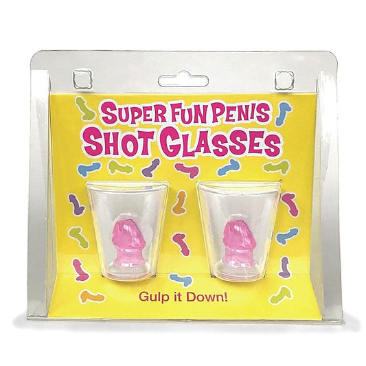 Penis Shot Glasses, Set of 2 by Little Genie