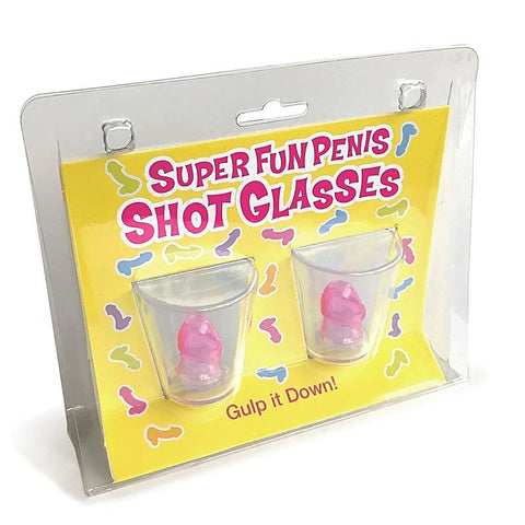 Penis Shot Glasses, Set of 2 by Little Genie