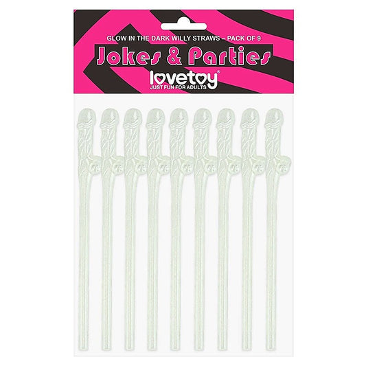 Glowing Willy Straws by Lovetoy