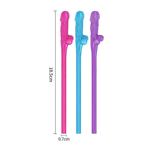 Coloured Willy Straws by Lovetoy