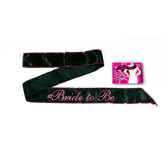 Bride-To-Be Sash Black by Little Genie
