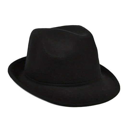 Rolled Brim Canvas Fedora by BDStyle