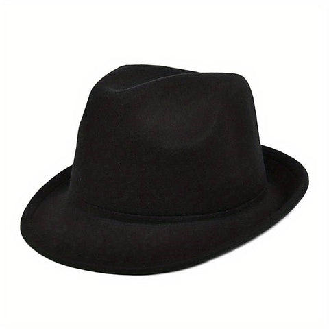 Rolled Brim Canvas Fedora by BDStyle