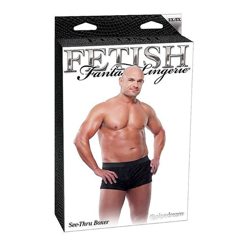 Fetish Fantasy Men's Fetish Play See-Thru Sexy Boxer