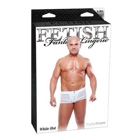 Stretch Fabric White Men's Briefs by Pipedream Products
