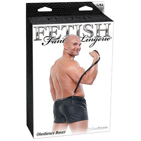 Fetish Fantasy Obedience Men's Boxer with Lead