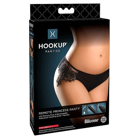 HOOKUP Remote Princess Panty With Vaginal Plug by Pipedream