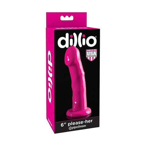 Dillio 6 Inch Please-Her Suction Cup Dildo