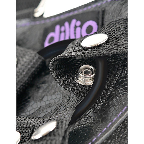 Dillio 6 Inch Strap-On Suspender Harness Set by Pipedream
