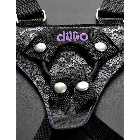 Dillio 6 Inch Strap-On Suspender Harness Set by Pipedream