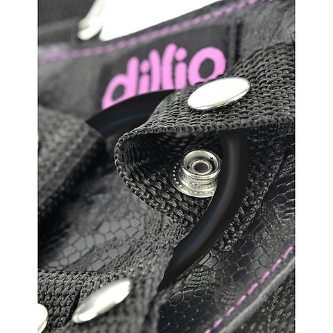 Dillio 6 Inch Strap-On Suspender Harness Set by Pipedream