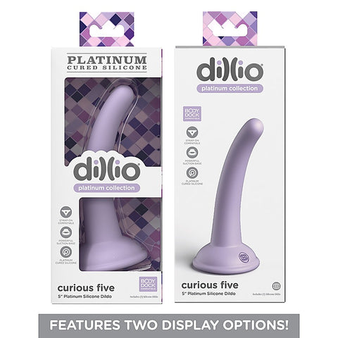 Dillio Platinum Curious Five Silicone Dildo by Pipedream