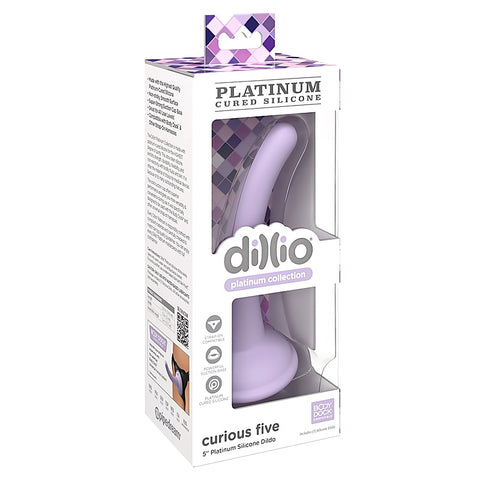 Dillio Platinum Curious Five Silicone Dildo by Pipedream