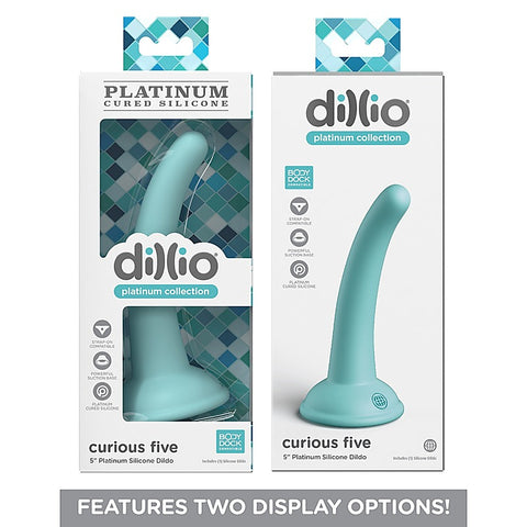 Dillio Platinum Curious Five Silicone Dildo by Pipedream