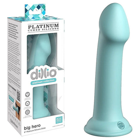 Dillio Platinum Big Hero 6 Inch Silicone Dildo