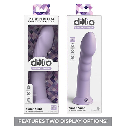 Dillio Platinum Super Eight 8 Inch Realistic Dong