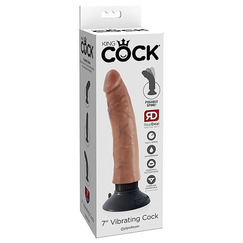King Cock 7 Inch Vibrating Dildo by Pipedream Products