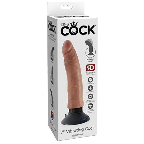 King Cock 7 Inch Vibrating Dildo by Pipedream Products