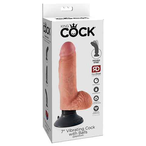 King Cock Multi Functions Realistic Cock with Balls