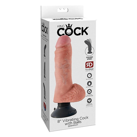 King Cock Multi Functions Realistic Cock with Balls