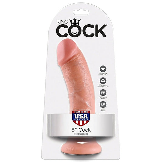 King Cock 8 Inch Realistic Dildo with Suction Cup