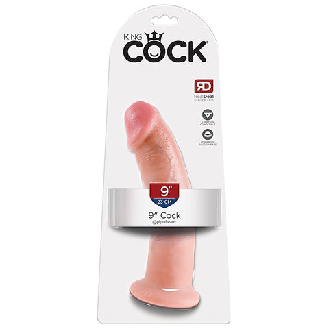 King Cock 9 Inch Realistic Dong with Suction Cup